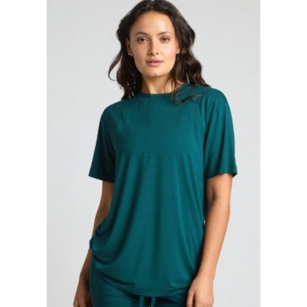 Comfrt Cloud Tee Alpine Green Short Sleeve Crewneck Oversized Lounge Shirt XL
